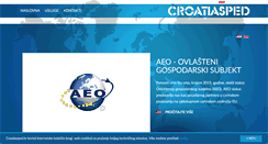 Desktop Screenshot of croatiasped.hr