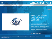 Tablet Screenshot of croatiasped.hr